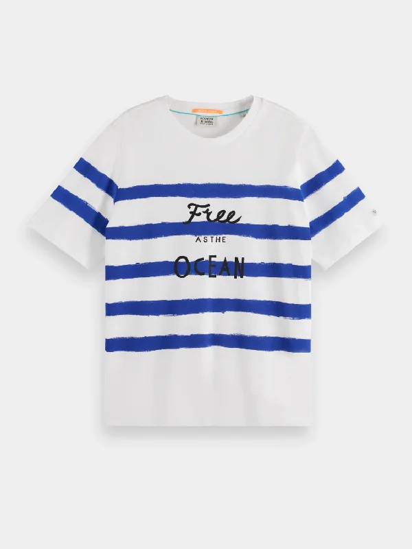 Breton stripe relaxed-fit t-shirt Machine Wash Dry Clean Hand Wash