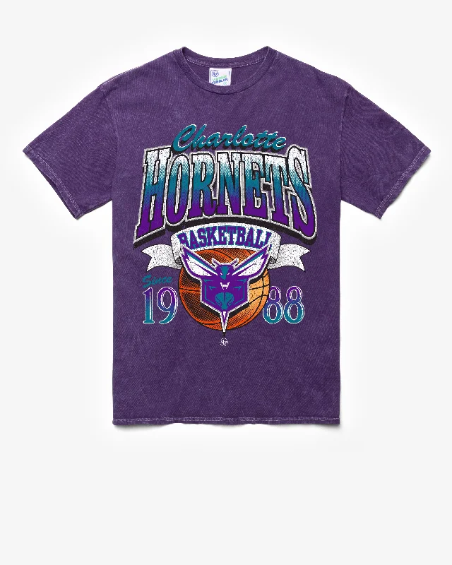 CHARLOTTE HORNETS LOCKER '47 TUBULAR TEE Houndstooth Herringbone Solid
