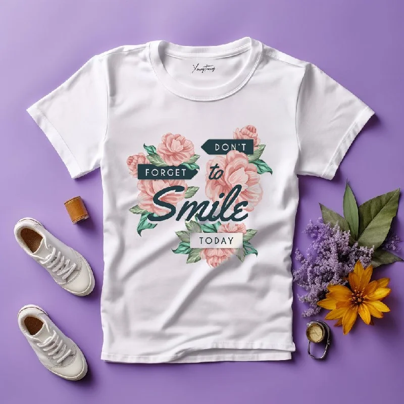 Charismatic & Chic - Women's Printed Round Neck Tees Collection Terry Blend Velvet Blend Canvas Blend Charismatic & Chic - Women's Printed Round Neck Tees Collection Terry Blend Velvet Blend Canvas Blend