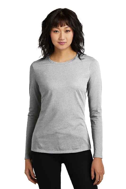 District Womens Perfect Blend CVC Long Sleeve Crewneck T-Shirt - Heather Light Grey - New Lace Blend Ribbed Blend Corduroy Blend District Womens Perfect Blend CVC Long Sleeve Crewneck T-Shirt - Heather Light Grey - New Lace Blend Ribbed Blend Corduroy Blend