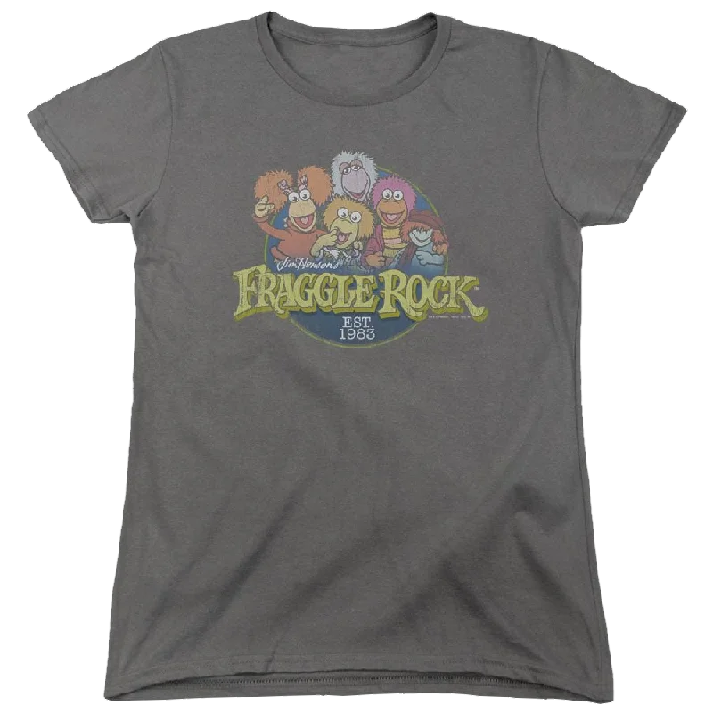 Fraggle Rock Circle Logo - Women's T-Shirt Polka Dot Checkered Tartan