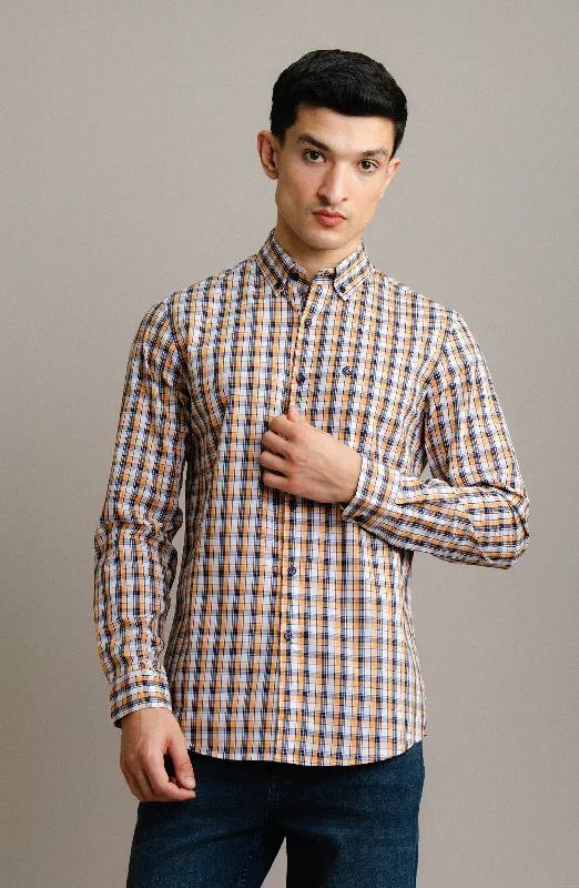 Yarn Dyed Shirt Iron Safe Non-Iron Wrinkle Free