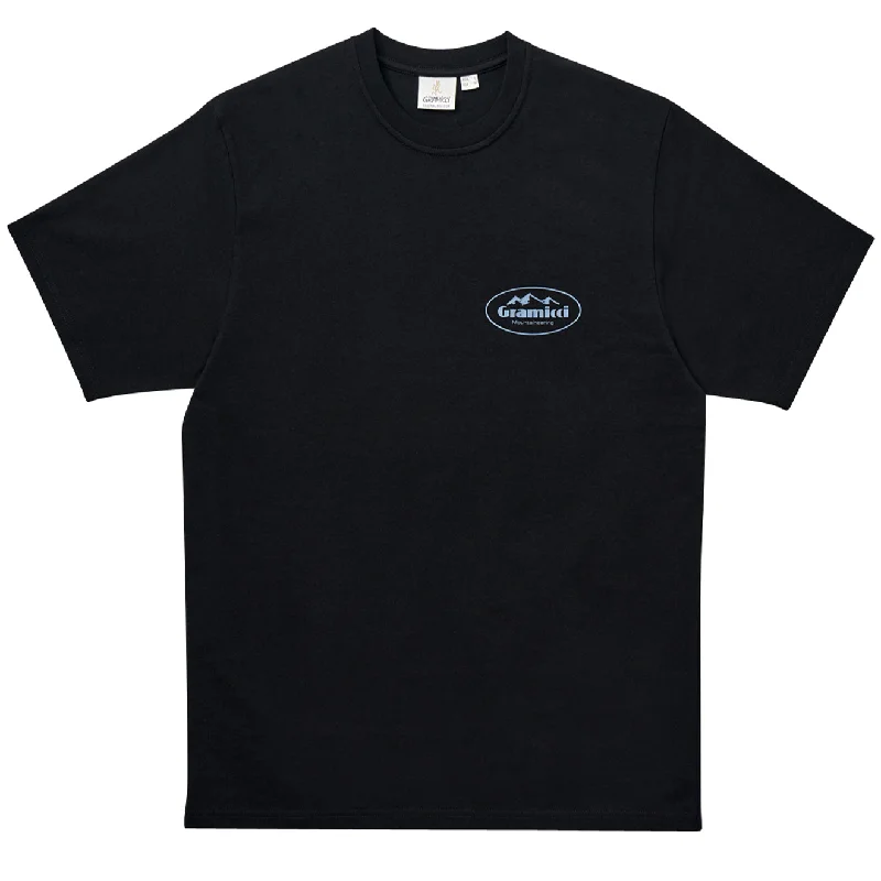 Gramicci Mountaineering Tee Vintage Black Mesh Fabric Canvas Fabric Denim Fabric
