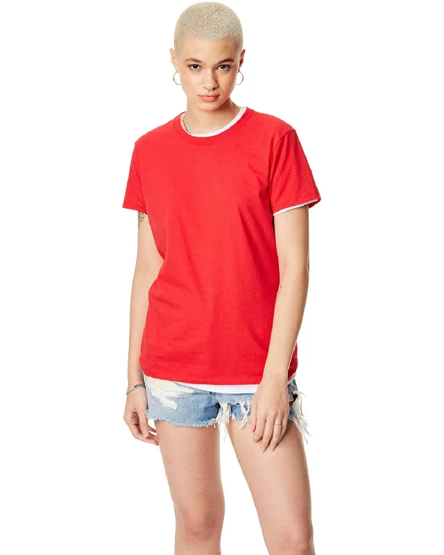Hanes Ladies Classic Fit Tee | Deep Red Modern Contemporary Chic