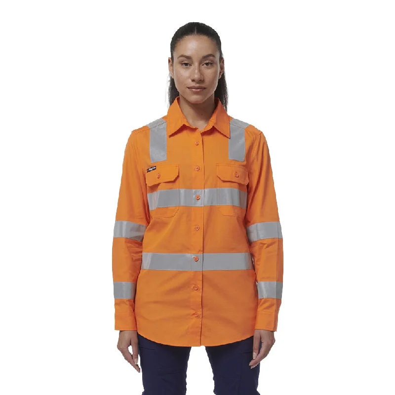 King Gee Women's Workcool Vented VIC Rail Shirt (K44232) Anti-Shrink Durable Soft