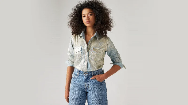 Levi's® Women's Iconic Western Shirt Solid Color Striped Floral