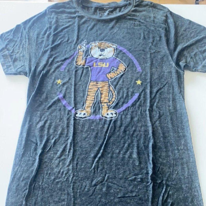 LSU Mike the Tiger Women’s Shirt - Black Nylon Fabric Polyester Fabric Spandex Fabric LSU Mike the Tiger Women’s Shirt - Black Nylon Fabric Polyester Fabric Spandex Fabric