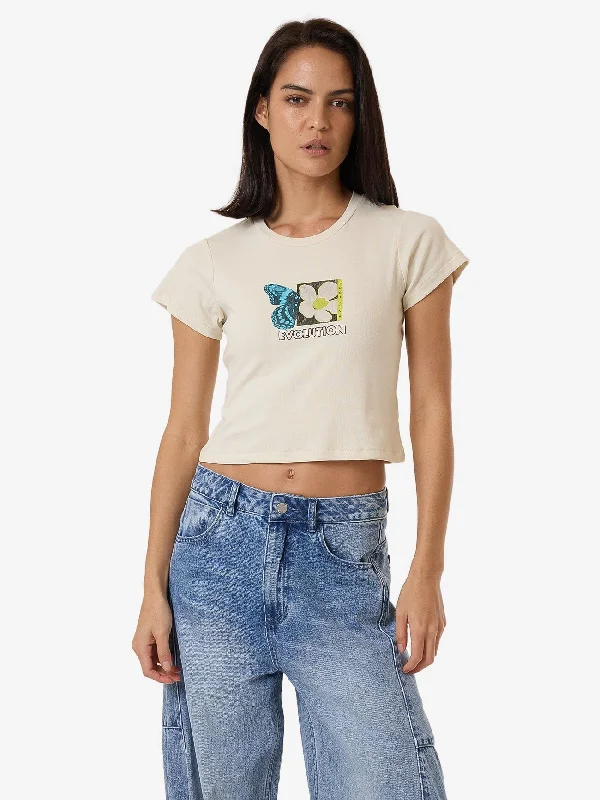 Morphing Mini Tee - Heritage White Mesh Blend Leather Blend Suede Blend