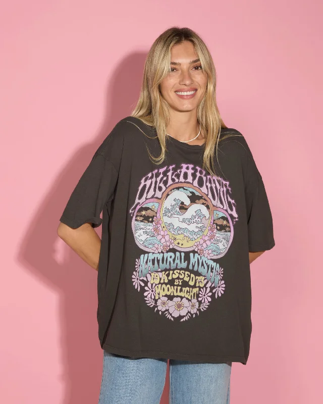 Natural Mystic T-Shirt - Off Black Cashmere Blend Cotton Blend Poly Blend