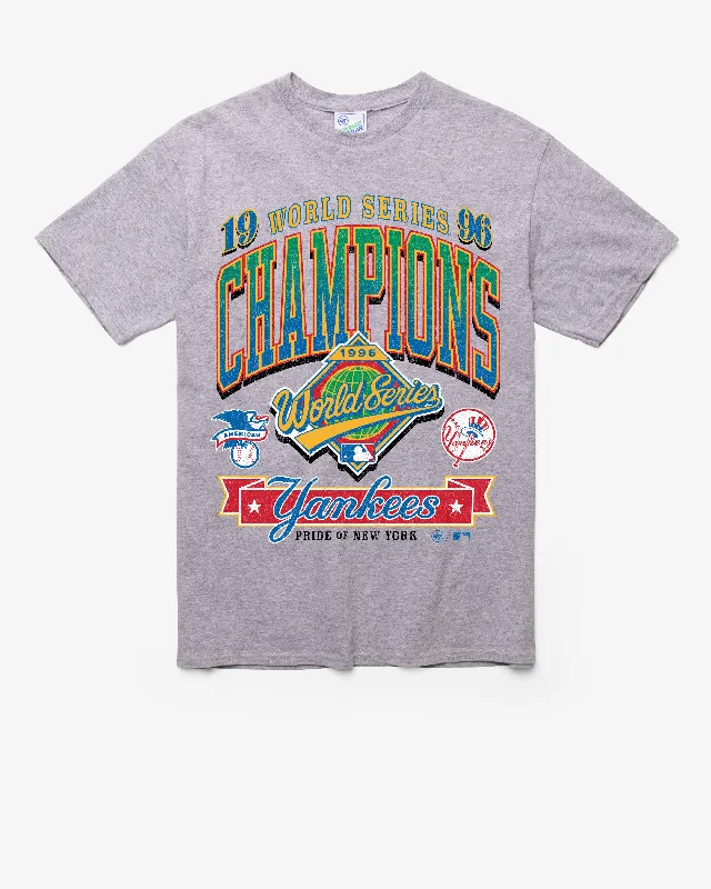 NEW YORK YANKEES COOPERSTOWN WORLD SERIES LOCKER '47 VINTAGE TUBULAR TEE Embroidered Appliqued Beaded NEW YORK YANKEES COOPERSTOWN WORLD SERIES LOCKER '47 VINTAGE TUBULAR TEE Embroidered Appliqued Beaded