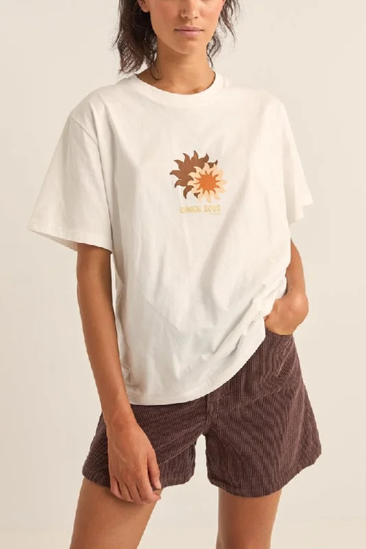 Rhythm Solis Oversized T-Shirt Lace Blend Ribbed Blend Corduroy Blend