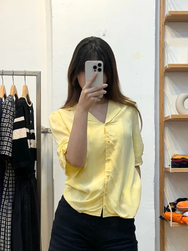 Sunshine Cute Yellow Shirt Oversized T-Shirt Spandex breathable