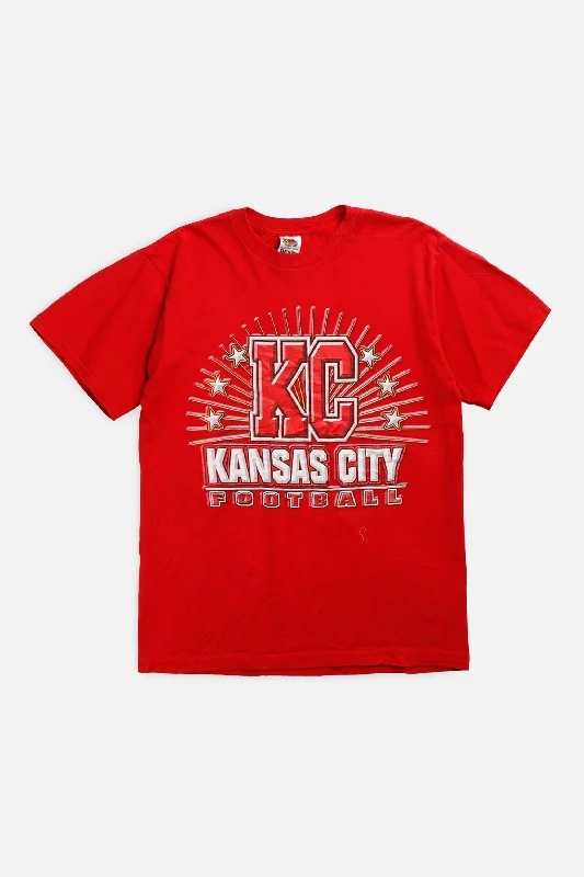 Vintage Kansas City Chiefs NFL Tee - M Handmade Hand-knitted Hand-woven