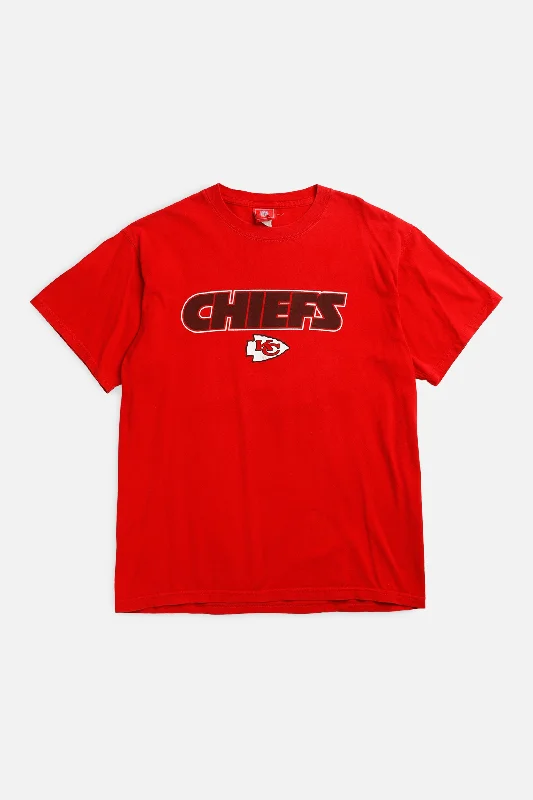 Vintage Kansas City Chiefs NFL Tee - M Spandex Blend Rayon Blend Denim Blend