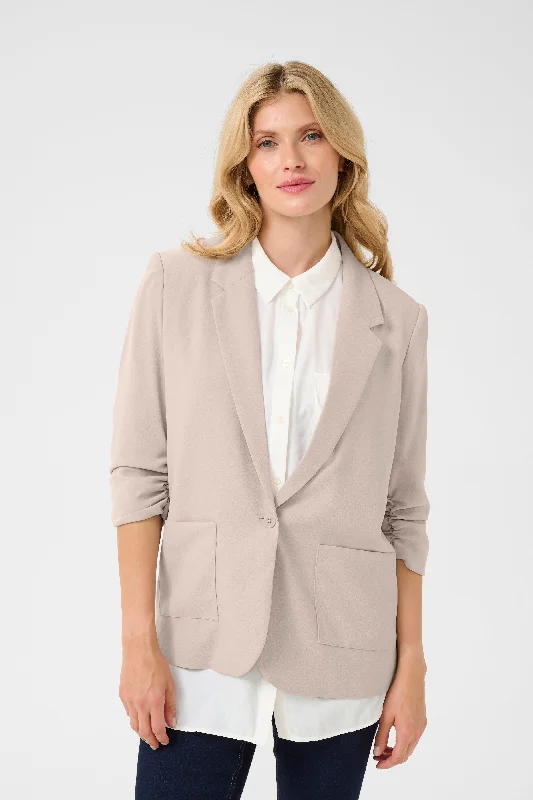 Cream Cocamia Blazer Women's Solid Blazer