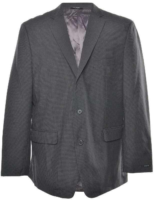 Dark Grey Classic Blazer - XL Women's Patchwork Suit
