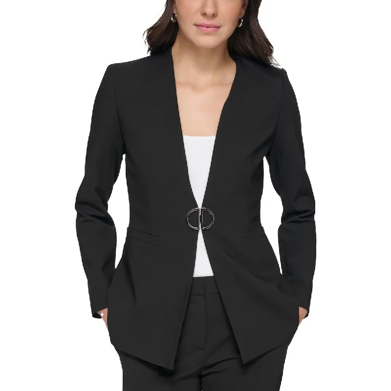 DKNY Womens Petites Suit Separate Work Wear Collarless Blazer Women's Radiation Jacket DKNY Womens Petites Suit Separate Work Wear Collarless Blazer Women's Radiation Jacket