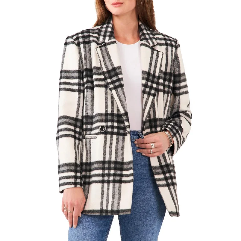 Vince Camuto Womens Plaid Notch Collar Double-Breasted Blazer Women's Handmade Blazer Vince Camuto Womens Plaid Notch Collar Double-Breasted Blazer Women's Handmade Blazer