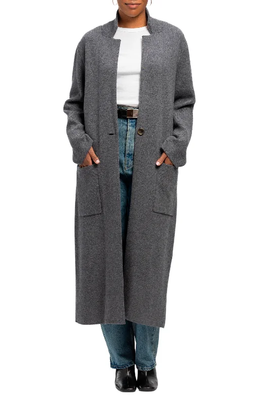 Amie Graphite Cashmere Coat Off-the-Shoulder Jacket Double-Breasted Coat Single-Breasted Coat Amie Graphite Cashmere Coat Off-the-Shoulder Jacket Double-Breasted Coat Single-Breasted Coat