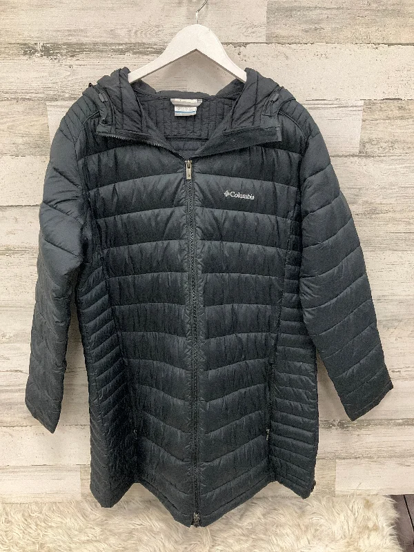 Coat Puffer & Quilted By Columbia In Black, Size: 1x Zip Front Button Front Snap Front Coat Puffer & Quilted By Columbia In Black, Size: 1x Zip Front Button Front Snap Front