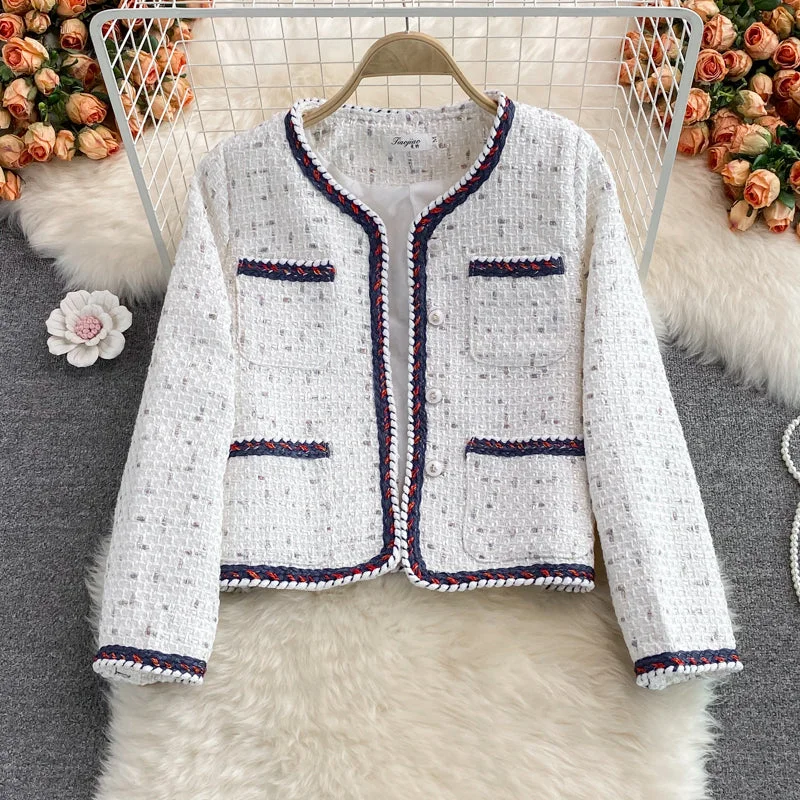 High end small fragrance celebrity tweed coat  1656 Tweed Herringbone Houndstooth