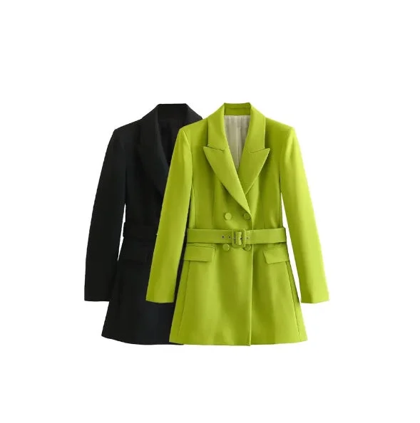 New Fashion Double Breasted Long Sleeve Flap Pocket With Belt Coat CODE: KAR2458 Solid Print Jacquard New Fashion Double Breasted Long Sleeve Flap Pocket With Belt Coat CODE: KAR2458 Solid Print Jacquard