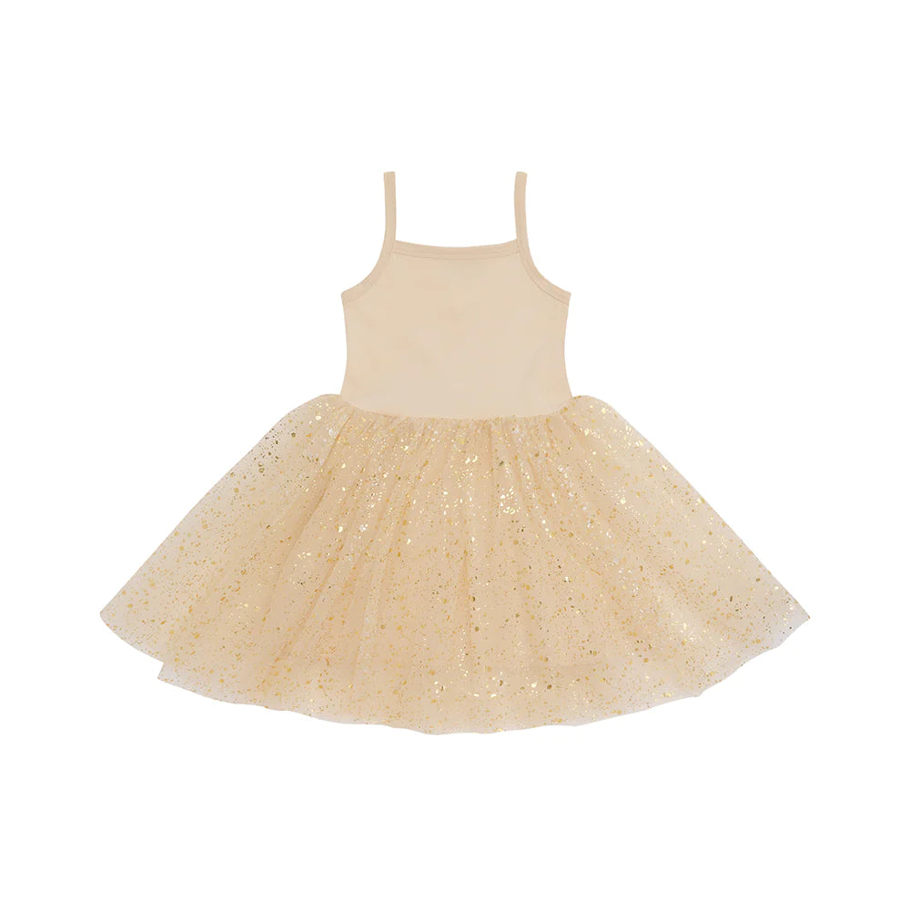 Bob & Blossom - Gold Sparkle Dress