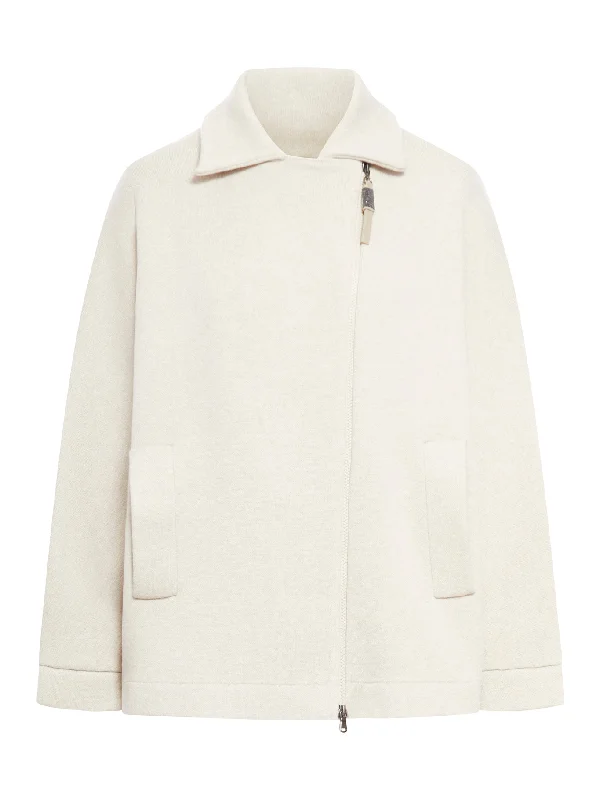 CASHMERE COAT Herringbone Houndstooth Plaid