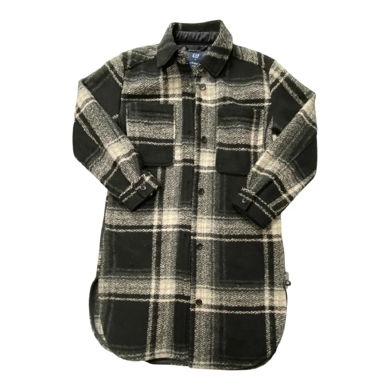 Coat Other By Gap In Plaid Pattern, Size: S Parka Anorak Hoodie