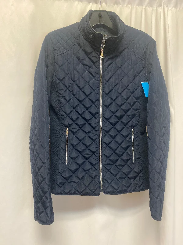 Coat Puffer & Quilted By Cmf In Blue, Size: M Sleeveless Short Sleeve Long Sleeve