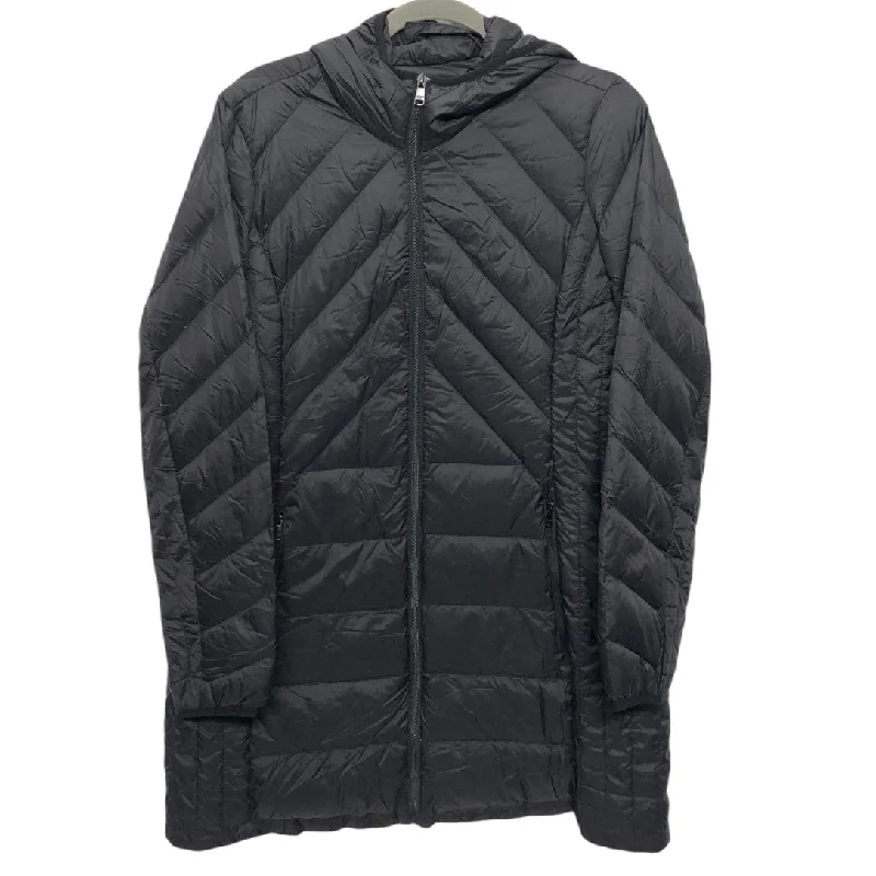 Coat Puffer & Quilted By London Fog In Black, Size: M Embroidered Appliqued Beaded