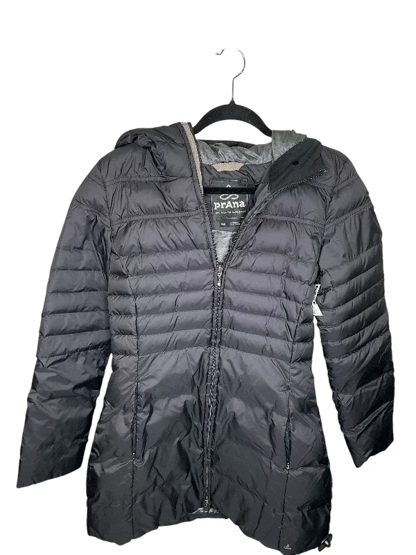 Coat Puffer & Quilted By Prana In Black, Size: S Crew Neck V-Neck Boat Neck