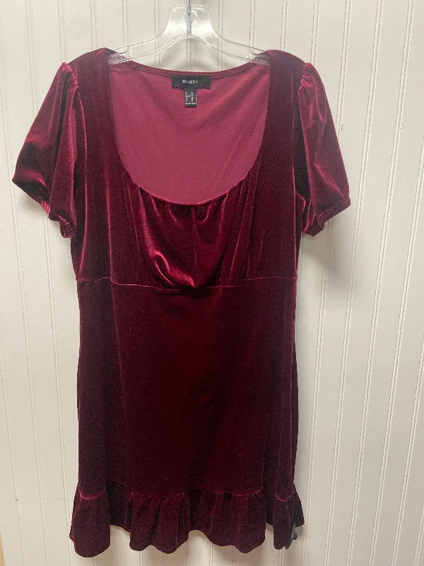 Dress Casual Short By Forever 21 In Purple, Size: 1x