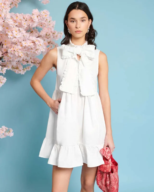 Enchanted Bow Dress - True White