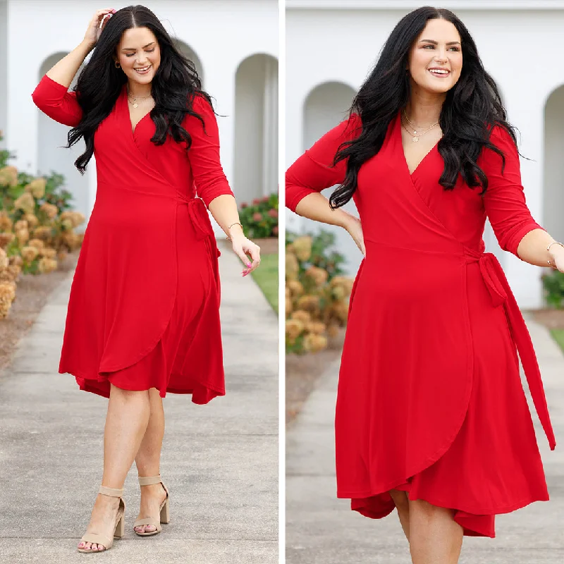 Just Beautiful Me Dress, Red