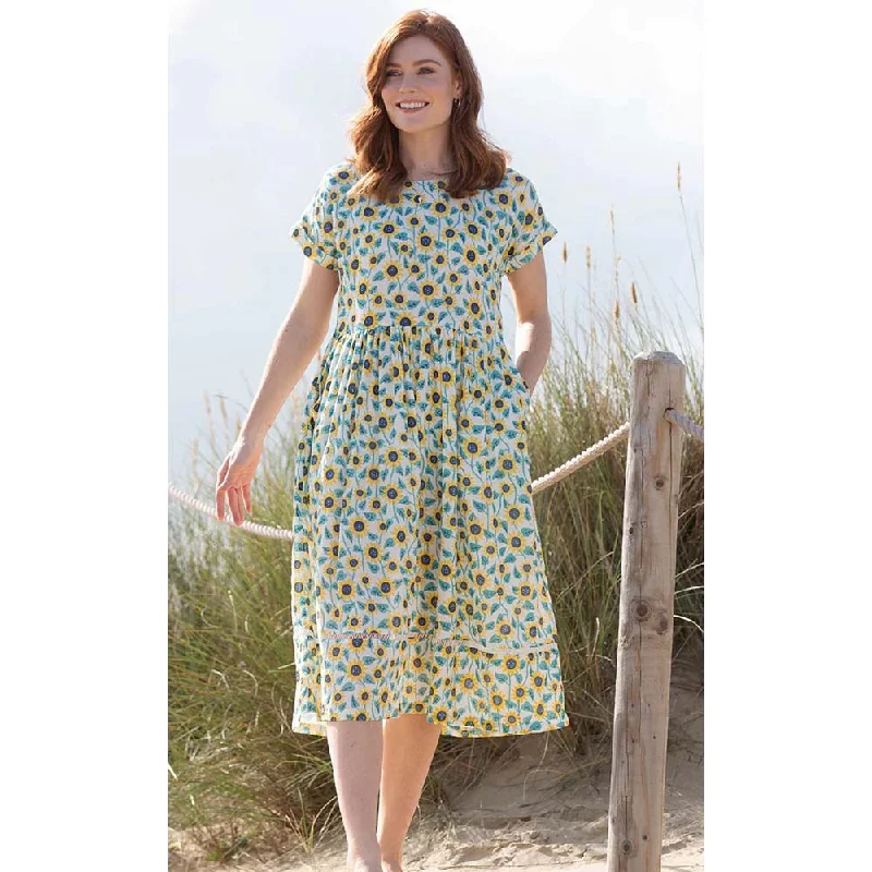 Everley Muslin Sunflower Dress