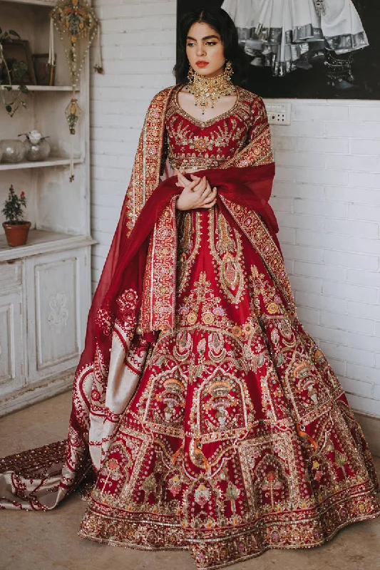 Pakistani Pink Bridal Dress In Lehnga Choli Style