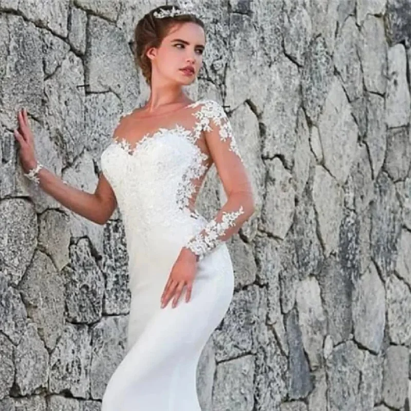 Sweetheart Illusion Mermaid Bridal Dress