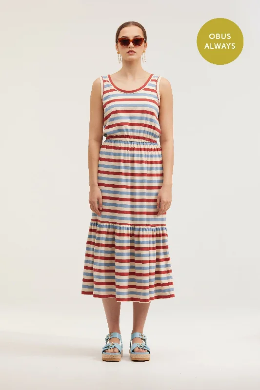 Traveller Stripe Tier Dress