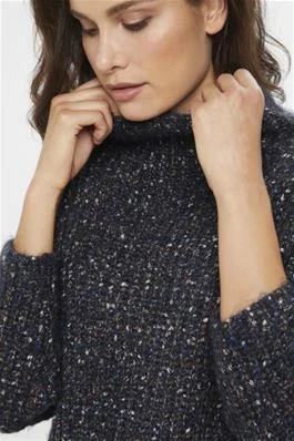 Kaffe Kasaya Knit Pullover Bishop Sleeve Elegant