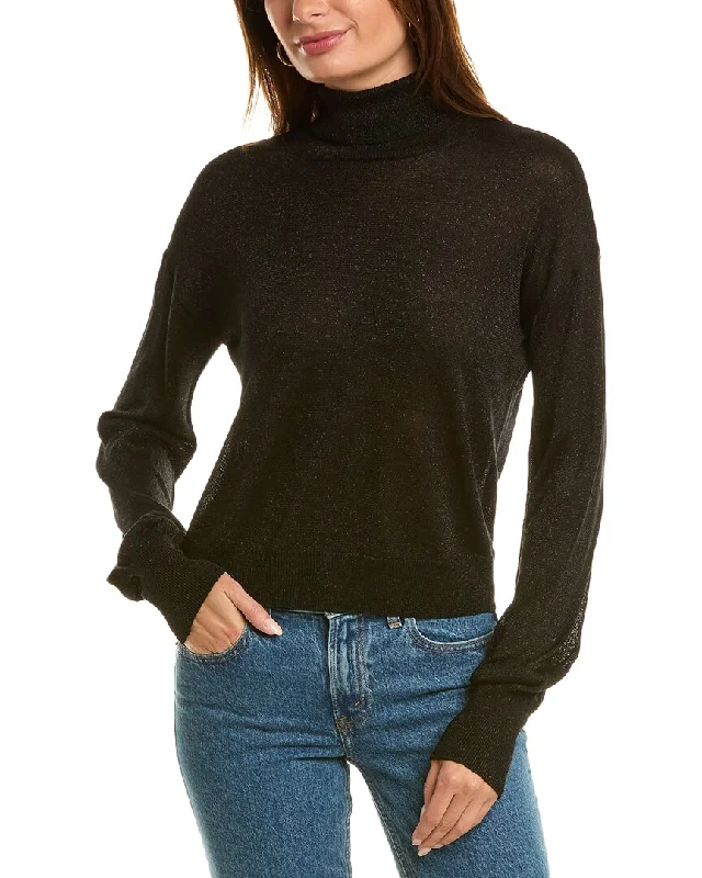 525 America Kate Lurex Pullover Besom Neck Pullover