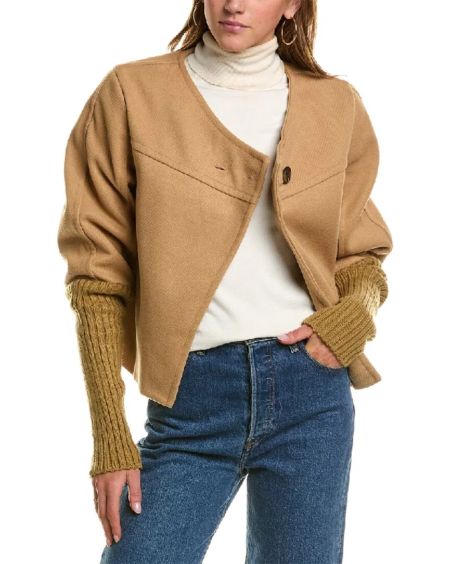 Abbey Coat Suede Jacket Faux Fur Jacket Puffer Jacket