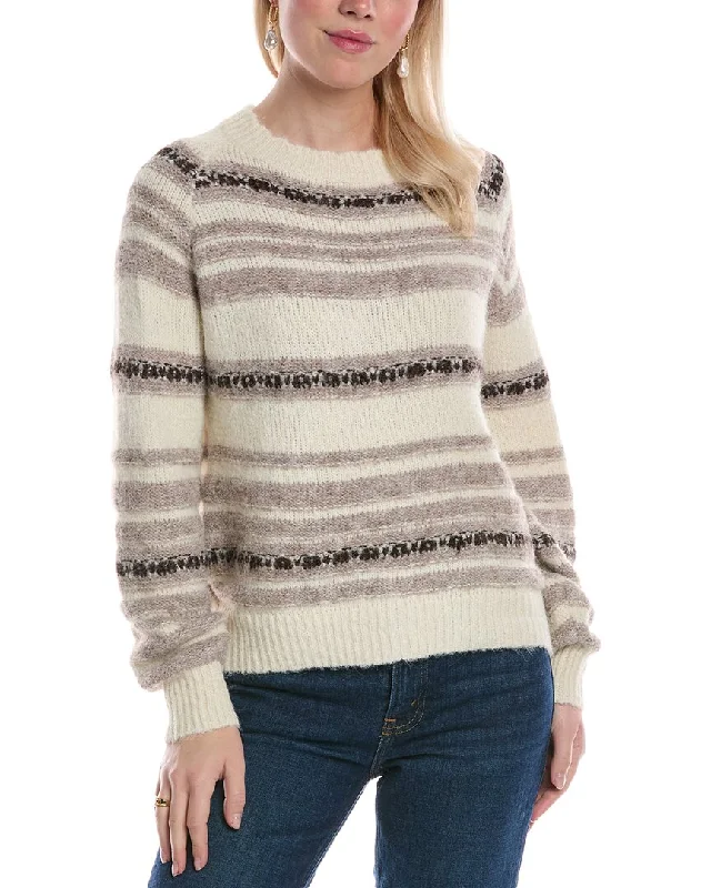 ANNA KAY Kelila Cashmere-Blend Pullover Batwing Sleeve Top
