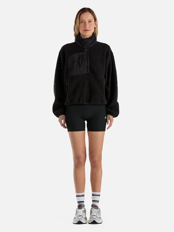 ATHLEISURE TEDDY PULLOVER Slim Sleeve Pullover