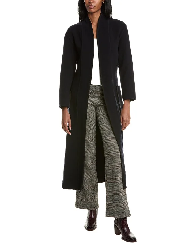 ba&sh Wool-Blend Coat Faux Fur Real Fur Shearling