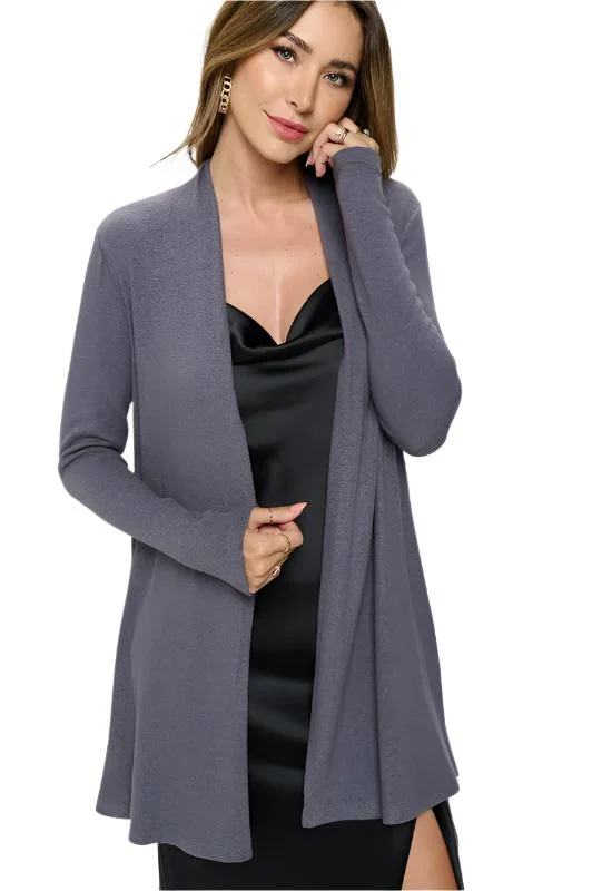 Brushed Knit Draped Cardigan with Cashmere Feel Mesh Fabric Canvas Fabric Denim Fabric Brushed Knit Draped Cardigan with Cashmere Feel Mesh Fabric Canvas Fabric Denim Fabric