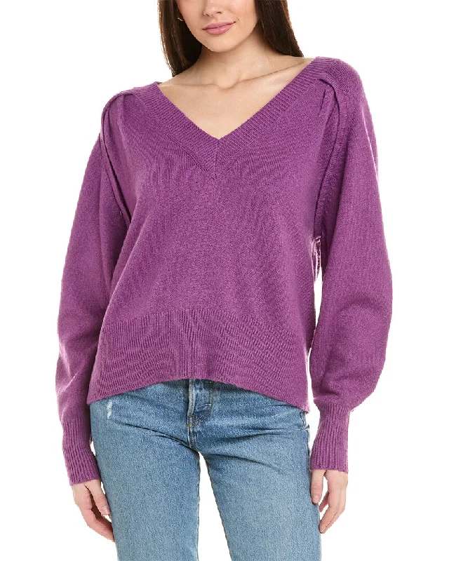 cabi Luxury Pullover Puff Sleeve Stylish