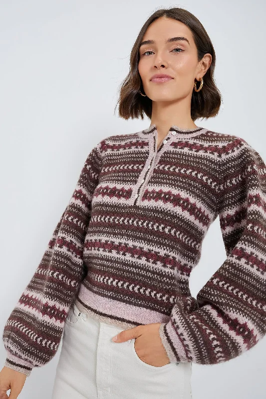 Cafe de Olla Paulina Pullover Jewel Neck Pullover
