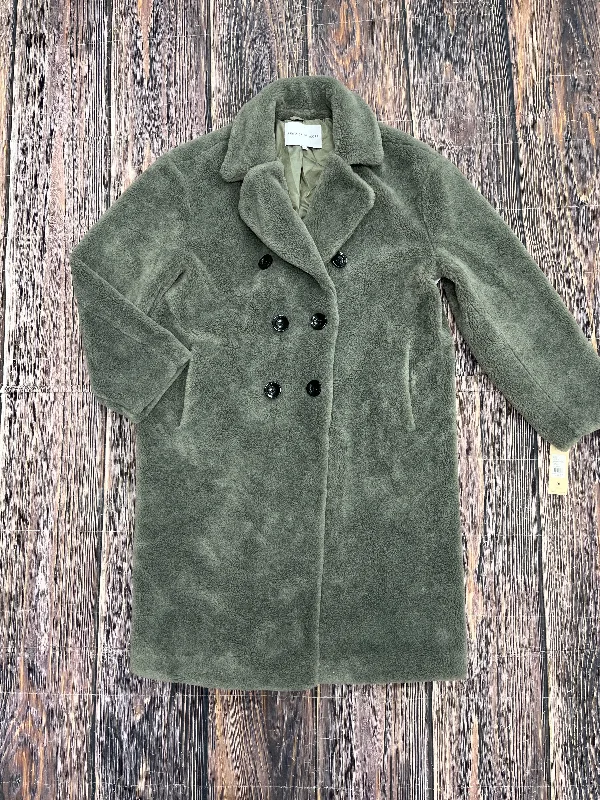 Coat Designer By Rebecca Minkoff In Green, Size: L Fitted Loose Oversized