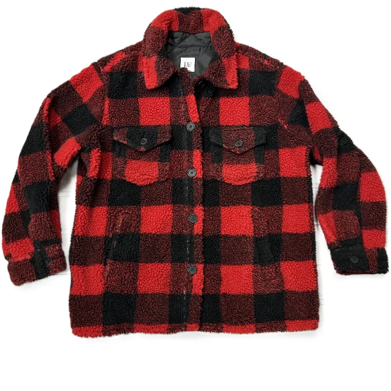 Coat Faux Fur & Sherpa By Gap In Plaid Pattern, Size: Xl Houndstooth Coat Plaid Coat Tartan Coat Coat Faux Fur & Sherpa By Gap In Plaid Pattern, Size: Xl Houndstooth Coat Plaid Coat Tartan Coat